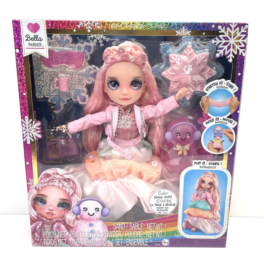 Rainbow High Winter Wonderland Bella Parker Fashion Doll w/accessories New✨💫